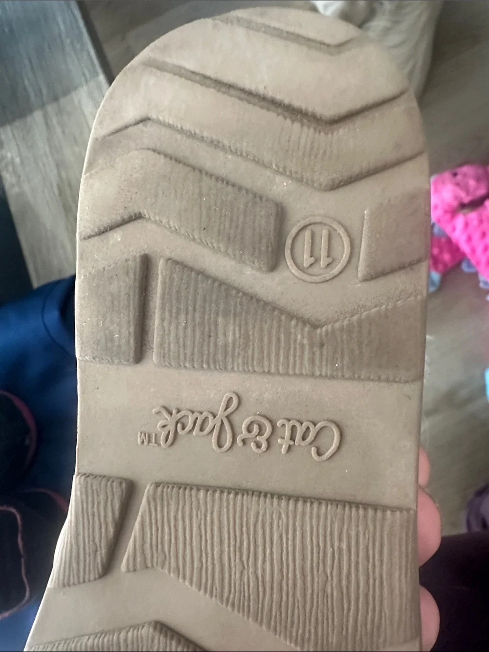 Kids Faux Ugg Winter Boots with inside zipper Trim - Tan